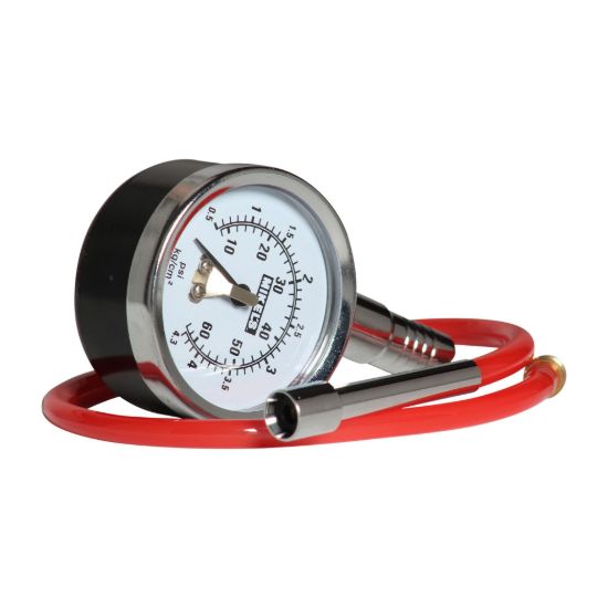 Imagen de Calibrador de carátula profesional HD cromado rango (0-160 PSI) CCP-60