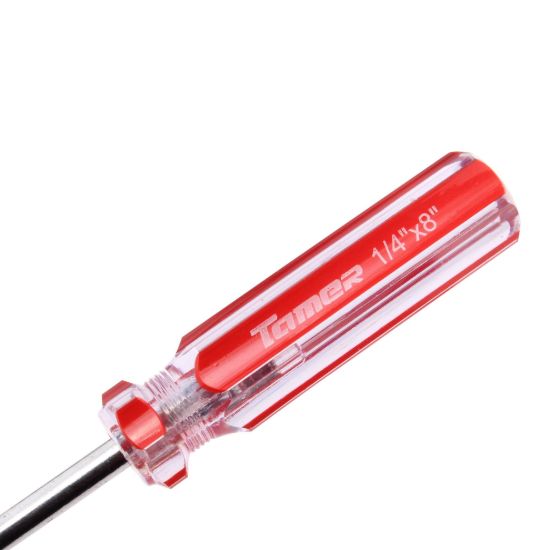 Imagen de Desarmador cruz 1/4" x 8", barra acero cromado, mango PVC DC-148