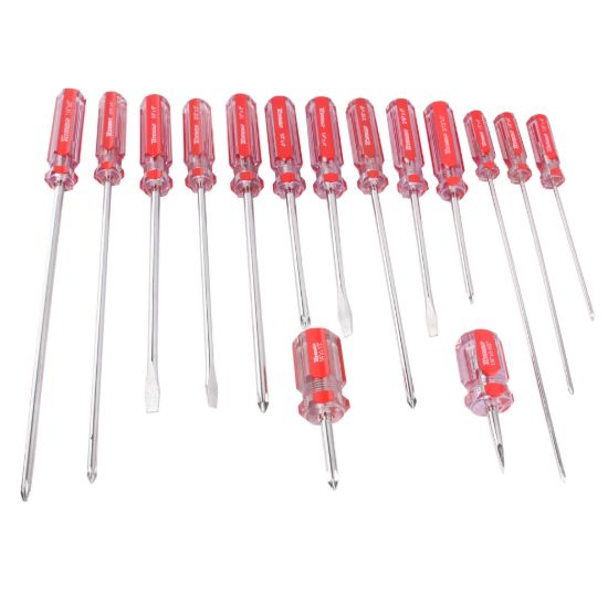 Imagen de Desarmador cruz 1/8" x 4", barra acero cromado, mango PVC DC-184