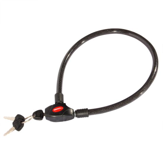 Imagen de Cable candado flexible, 2 llaves planas (80 cms) C-1880